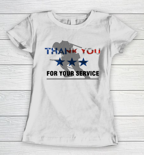 Veteran Shirt Memorial Day Thank You For Your Service Women's T-Shirt
