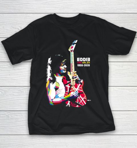 Eddie Van Helen 1955  2020 RIP Guitar Legend Youth T-Shirt