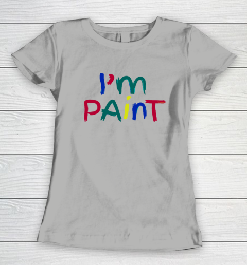 I Heart Love To Finger Paint Couple Valentine I'm Paint Women's T-Shirt 7