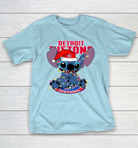 Detroit Pistons NBA noel stitch Basketball Christmas T-Shirt 10