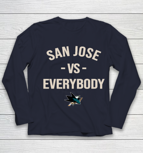 San Jose Sharks Vs Everybody Youth Long Sleeve 2