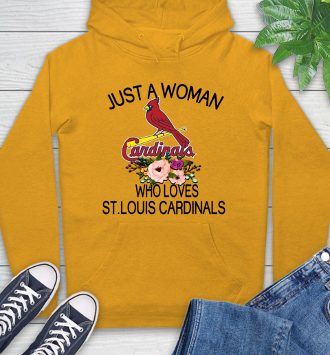 MLB Just A Woman Who Loves St.Louis Cardinals Baseball Sports Hoodie 2