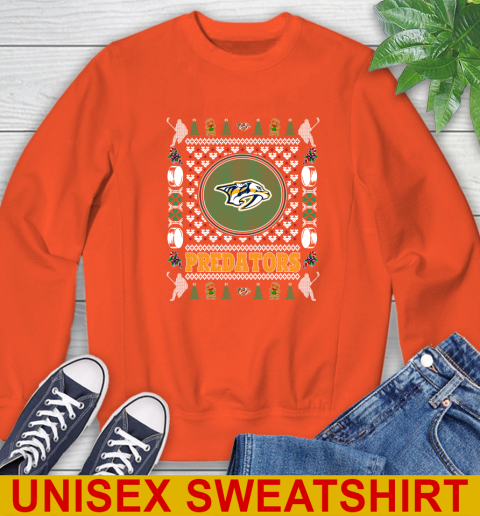 Nashville Predators Merry Christmas NHL Hockey Loyal Fan Sweatshirt 3