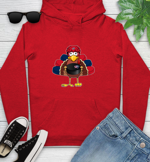 Columbus Blue Jackets Turkey Thanksgiving Day Youth Hoodie 12 Columbus Blue Jackets Turkey Thanksgiving Day Youth Hoodie - Image 12