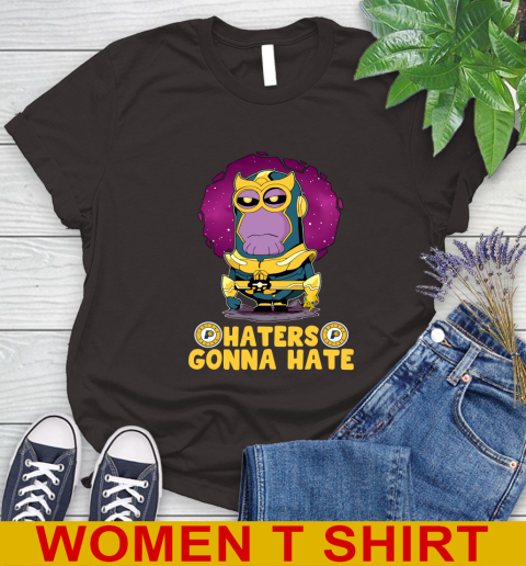 NBA Basketball Indiana Pacers Haters Gonna Hate Thanos Minion Marvel Shirt Women's T-Shirt 8