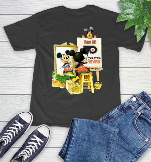 NHL Hockey Philadelphia Flyers Mickey Drawing Shirt