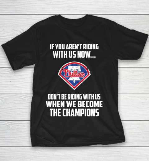MLB Philadelphia Phillies Baseball We Become The Champions Youth T-Shirt