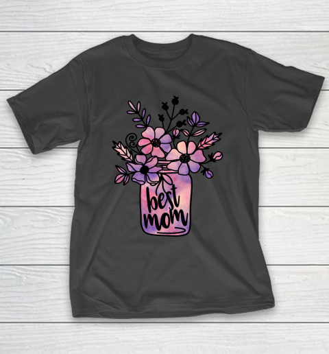 Mother's Day Funny Gift Ideas Apparel  Best Mom Floral Display Flowers Watercolor Sticker Card Mum T-Shirt