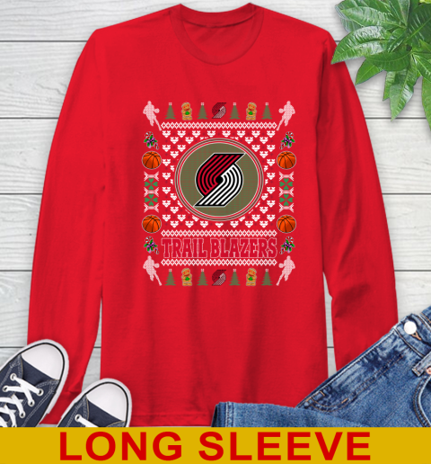 Portland Trail Blazers Merry Christmas NBA Basketball Loyal Fan Long Sleeve T-Shirt 12