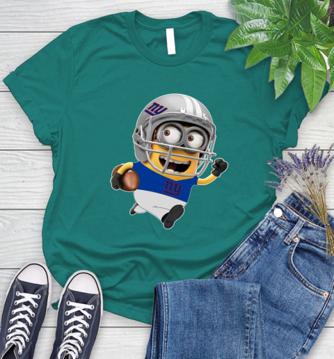 NFL New York Giants Minions Disney Football Sports Women's T-Shirt 12