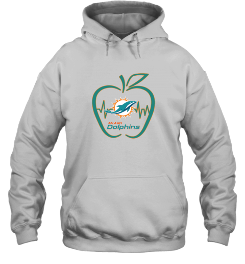 Apple Heartbeat Teacher Symbol Miami Dolphins
