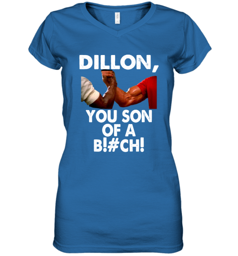 lyn2 dillon you son of a bitch predator epic handshake shirts women v neck t shirt 39 front royal