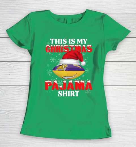Minnesota Vikings This Is My Christmas Pajama Shirt NFL Women's T-Shirt 5