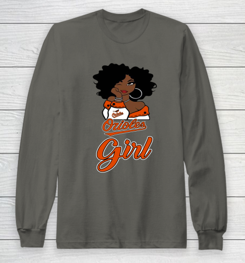 Baltimore Orioles Girl MLB Long Sleeve T-Shirt 8