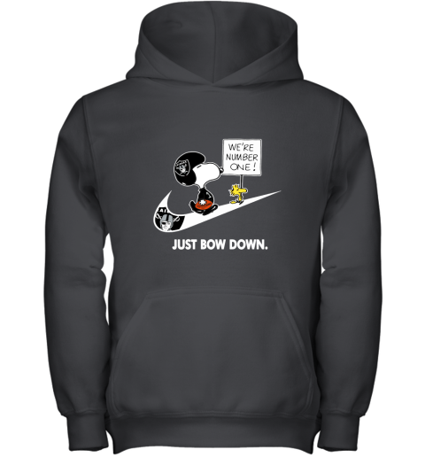 Oakland Raiders Are Number One – Just Bow Down Snoopy Youth Hoodie