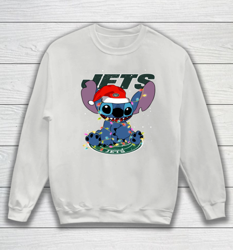 New York Jets NFL Football noel stitch Christmas Sweatshirt 3