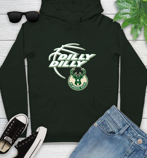 NBA Milwaukee Bucks Dilly Dilly Basketball Sports Youth Hoodie 13