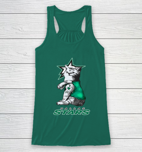 NHL My Cat Loves Dallas Stars Hockey Racerback Tank 5