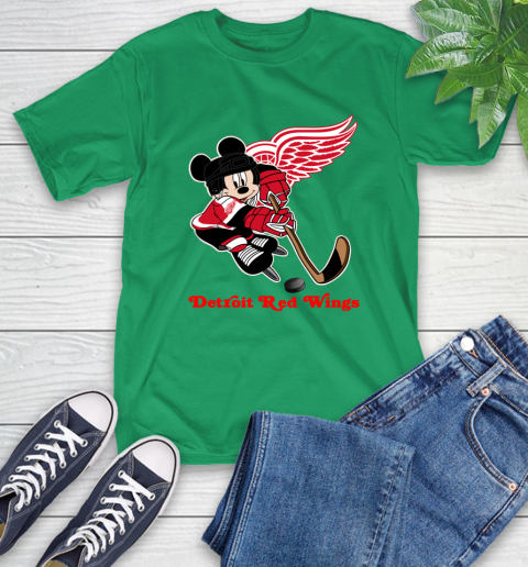NHL Detroit Red Wings Mickey Mouse Disney Hockey T Shirt T-Shirt 7