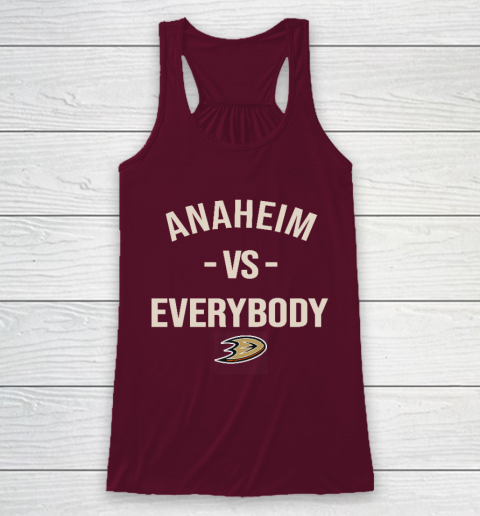 Anaheim Ducks Vs Everybody Racerback Tank 2