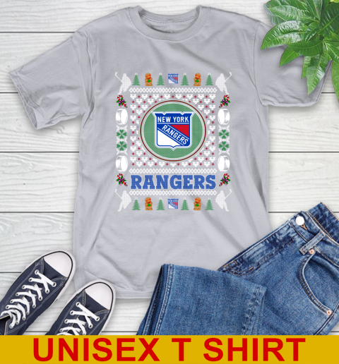 New York Rangers Merry Christmas NHL Hockey Loyal Fan T-Shirt 5