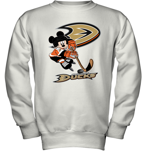 Kids Anaheim Mighty Ducks sweatshirt, Mighty Ducks crewneck sweatshirt,  Kids NHL Hockey team sport sweatshirt, Size 7Y