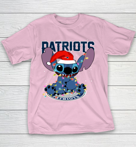New England Patriots NFL Football noel stitch Christmas Youth T-Shirt 5