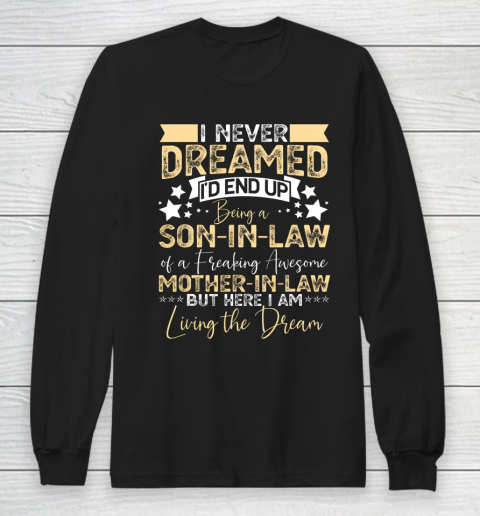 Best Son in Law Birthday Gift from Awesome Mother in Law Long Sleeve T-Shirt