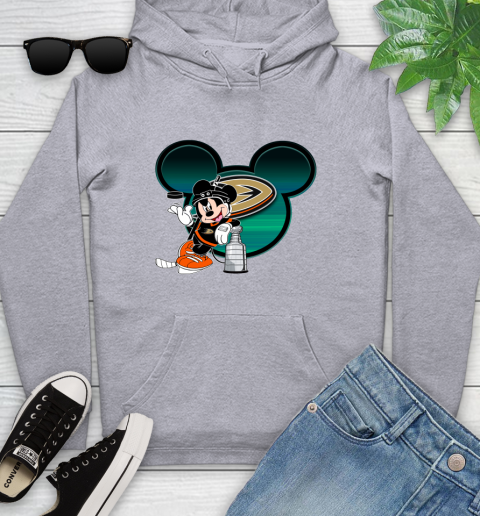 NHL Anaheim Ducks Stanley Cup Mickey Mouse Disney Hockey T Shirt Youth Hoodie 6