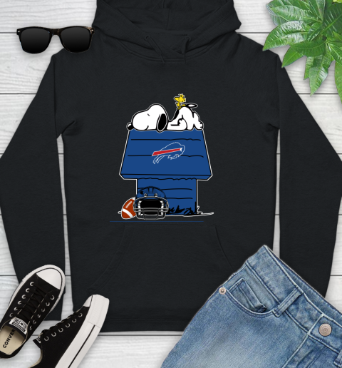 Buffalo Bills NFL Football Snoopy Woodstock The Peanuts Movie Youth Hoodie 2