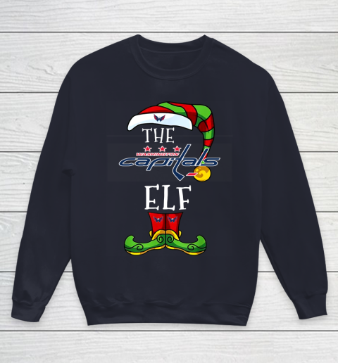 Washington Capitals Christmas ELF Funny NHL Youth Sweatshirt 2