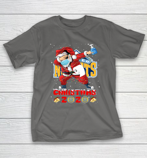 Denver Nuggets Funny Santa Claus Dabbing Christmas 2020 NBA T-Shirt 8