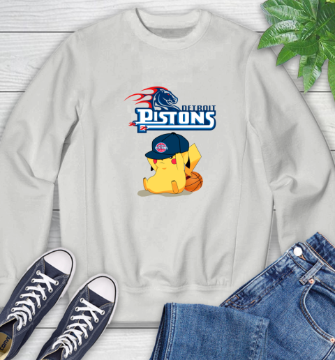 NBA Pikachu Basketball Sports Detroit Pistons Sweatshirt 5