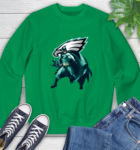 NFL Batman Football Sports Philadelphia Eagles Sweatshirt