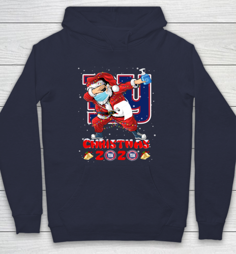 New York Giants Funny Santa Claus Dabbing Christmas 2020 NFL Hoodie 2