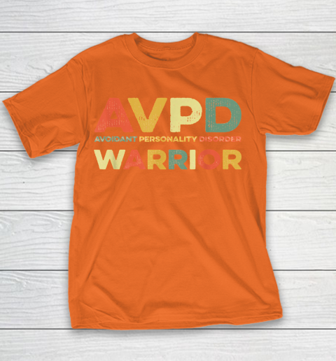 Autism Awareness Avoidant Personality Disorder Warrior AVPD Awareness Social Youth T-Shirt 4