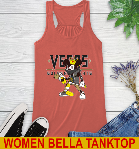 Vegas Golden Knights NHL Hockey Mickey Peace Sign Sports Racerback Tank 4