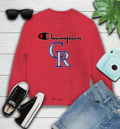 MLB Baseball Colorado Rockies Champion Shirt Youth Sweatshirt 5
