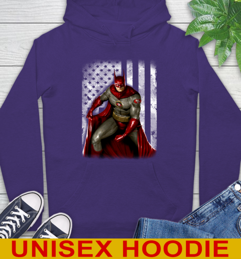 San Francisco 49ers NFL Football Batman DC American Flag Shirt Hoodie 5