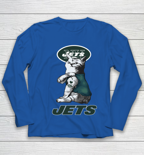 NFL Football My Cat Loves New York Jets Youth Long Sleeve 7