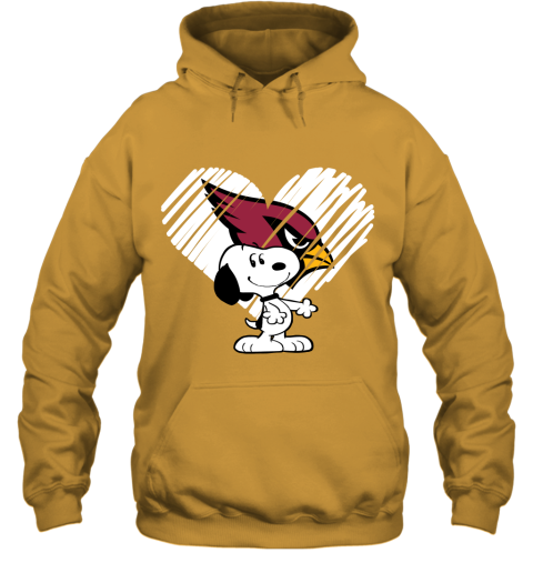 twlw happy christmas with arizona cardinals snoopy hoodie 23 front gold