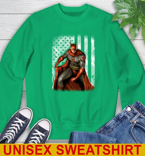 Cincinnati Bengals NFL Football Batman DC American Flag Shirt Sweatshirt 8