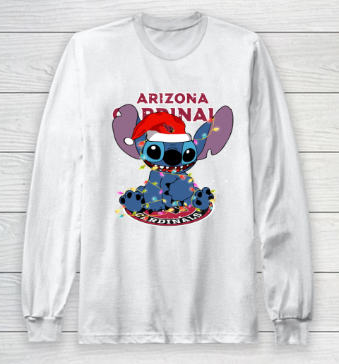 Arizona Cardinals NFL Football noel stitch Christmas Long Sleeve T-Shirt