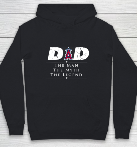 Los Angeles Angels MLB Baseball Dad The Man The Myth The Legend Youth Hoodie