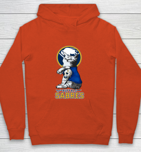 NHL My Cat Loves Buffalo Sabres Hockey Youth Hoodie 3