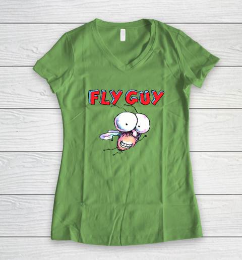 Fly Guy Funny Women's V-Neck T-Shirt 4