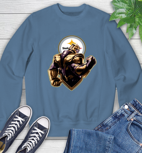 NFL Thanos Avengers Endgame Football Sports Pittsburgh Steelers Sweatshirt 7