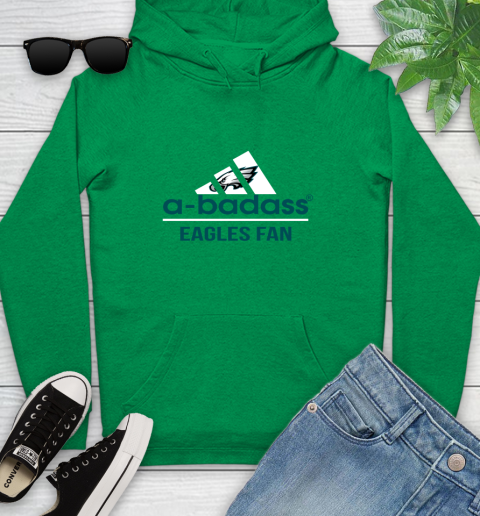 Philadelphia Eagles NFL Football A Badass Adidas Adoring Fan Sports Youth Hoodie 9