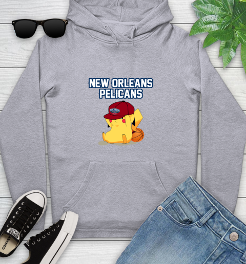 NBA Pikachu Basketball Sports New Orleans Pelicans Youth Hoodie 6