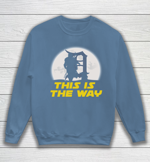Detroit Tigers MLB Baseball Star Wars Yoda And Mandalorian This Is The Way Sweatshirt 6